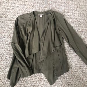 Draped Front Casual Jacket Size XS